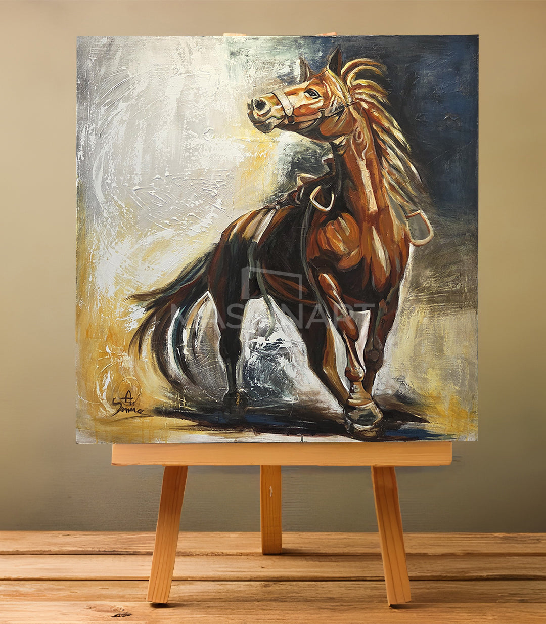 Courage - signé par l'artiste Samira AKR.